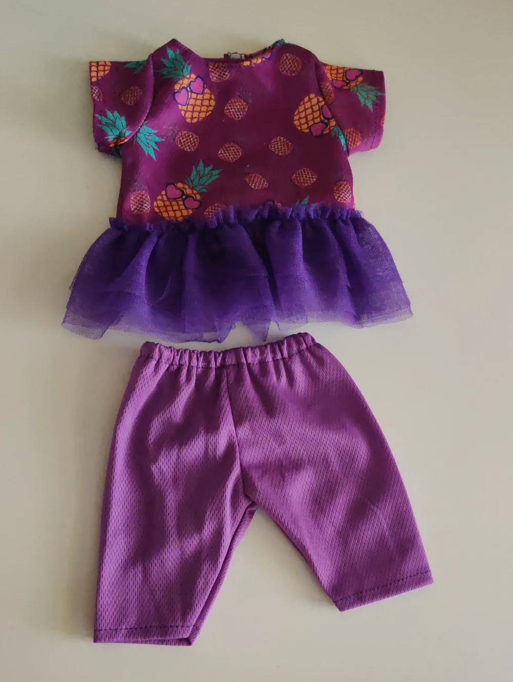 Baby Doll Clothes 14 -16 Inch Purple and Magen Doll Outfit